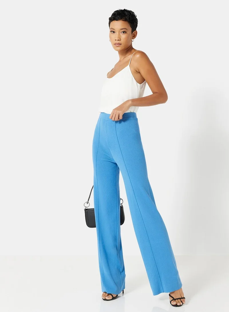 MANGO High Rise Knit Pants