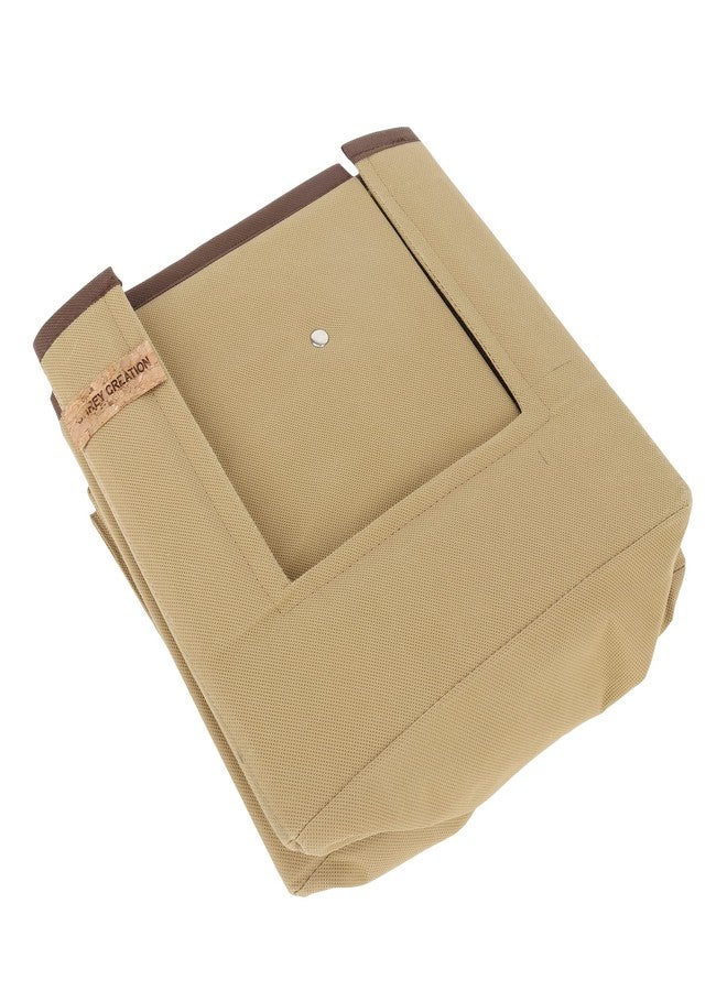 SHREY CREATION Pack of 3 Non Woven Shirt Stacker/Foldable Cloth Storage Organizer/Wardrobe Closet Organizer (Size 40 x 20 x25 Cm Beige) - Image 5