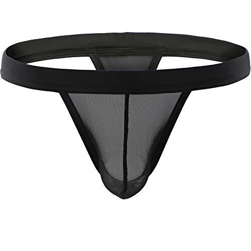 Summer Code Mens Sheer Mesh Thong T-Back Sexy See Through Underwear - Image 4