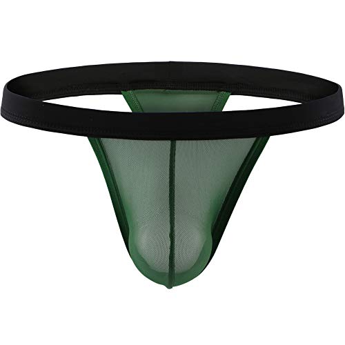 Summer Code Mens Sheer Mesh Thong T-Back Sexy See Through Underwear - Image 3