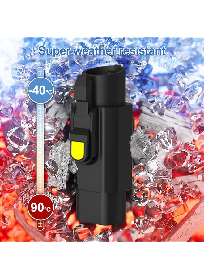 محول شحن السيارات الكهربائية من النوع 2 إلى النوع 1، متوافق مع معايير IEC 62196 وSAE J1772، مع مشبك مضاد للسرقة، IP54، 32 أمبير - Image 4