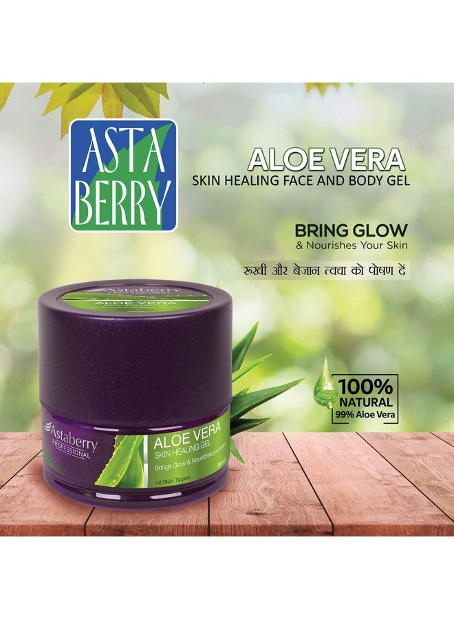 Astaberry Professional Aloe Vera Skin Healing Gel For Removes Sunburns 500Ml Removes Spots From The Skin & Rashes; Reduces Itchiness & Irritation Of The Skin; Soothes Your Skin - Image 3