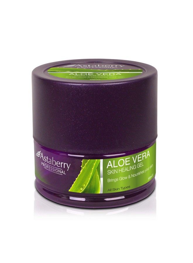 Astaberry Professional Aloe Vera Skin Healing Gel For Removes Sunburns 500Ml Removes Spots From The Skin & Rashes; Reduces Itchiness & Irritation Of The Skin; Soothes Your Skin - Image 1