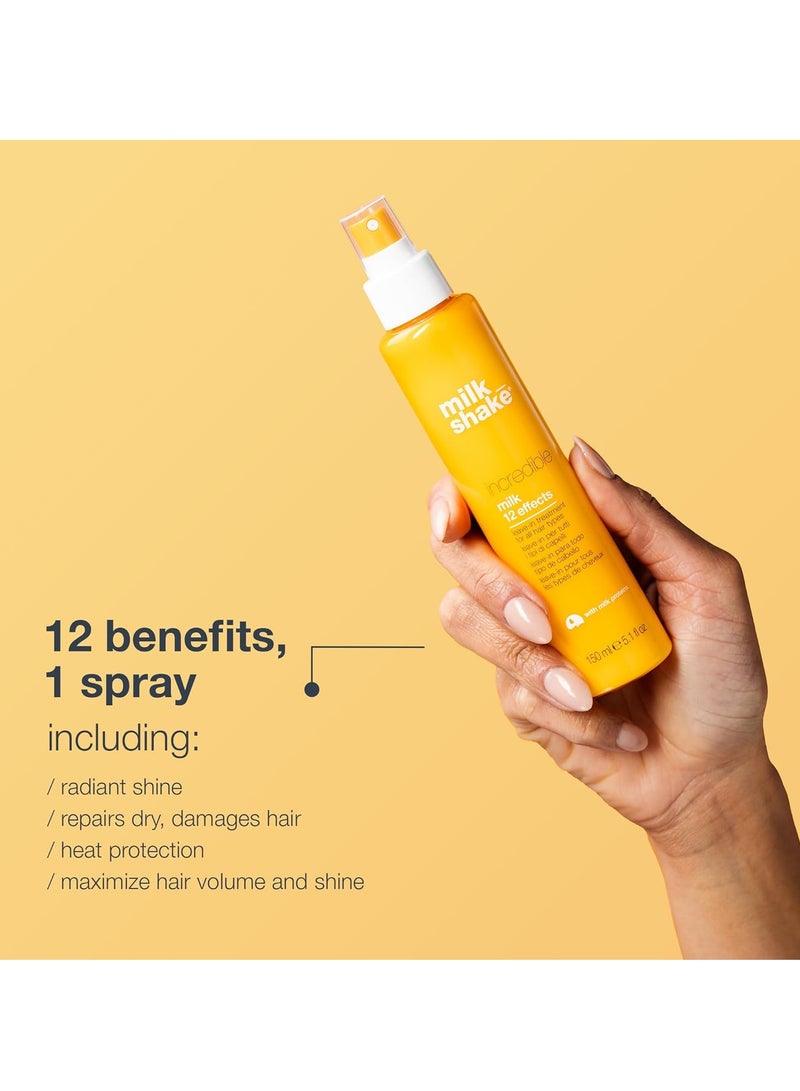 ميلك شيك علاج الشعر الرائع بالحليب الذي يُترك على الشعر لجميع أنواع الشعر، 5.1 أونصة سائلة - Image 3
