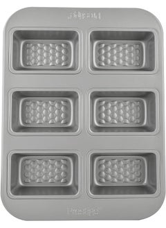 Bakemaster Mini Loaf Pan 6 Cup Pr51304 Gray Carbon Steel