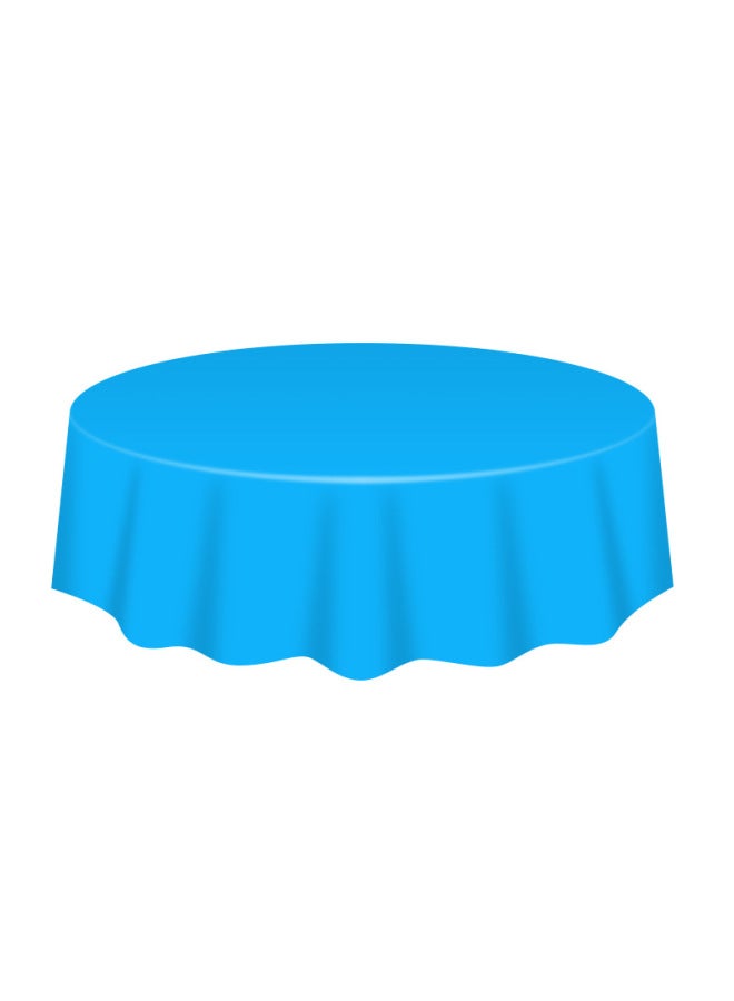 Round Table Solid Color Tablecloth Disposable Round Table Tablecloth Simple Style High-class Wedding Banquet Table Set Table Skirt Round Tablecloth-Colour:Brown-Specification:84inch /213cm - Image 4