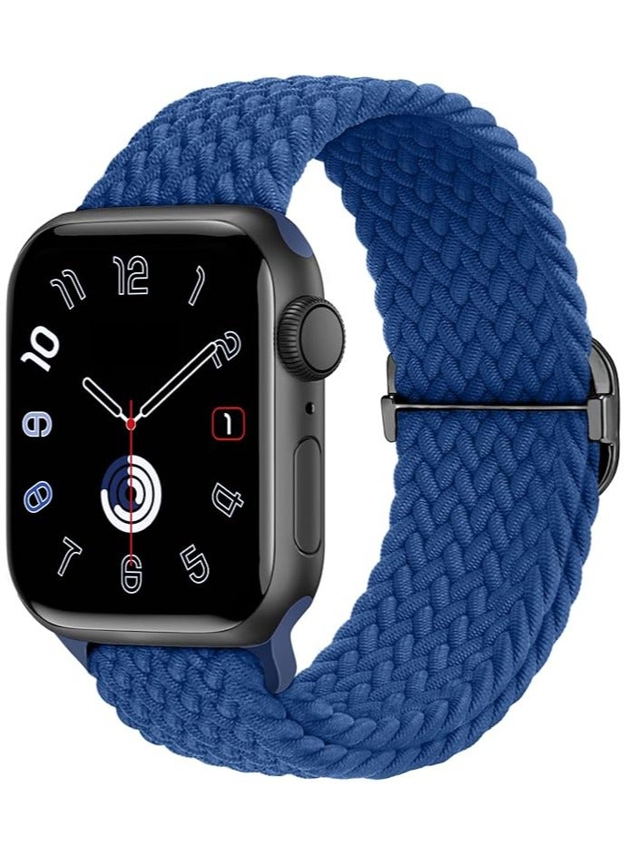 HablTech Braided Stretchy Strap Compatible for Apple Watch Band 38mm 40mm 41mm 42mm Elastic Nylon Sport Strap Wristband for Compatibility iWatch Series 11/10/9/8/7/6/5/4/SE/SE1/SE2 - Image 1