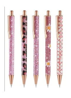 Generic Glitter metal pens set of 5 