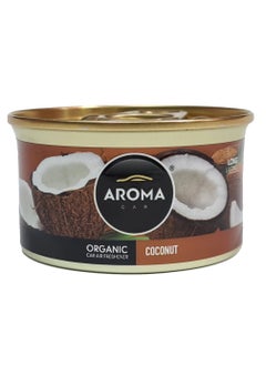 AROMA CAR Aroma Car Organic Air Freshener – Coconut Scent – 40g 