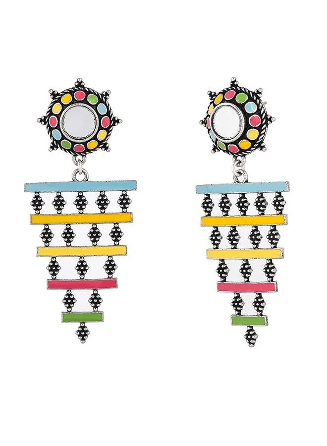 فويلا Folklore Colourful Layered Enamelled Earrings