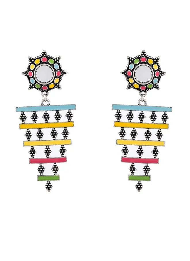 فويلا Folklore Colourful Layered Enamelled Earrings
