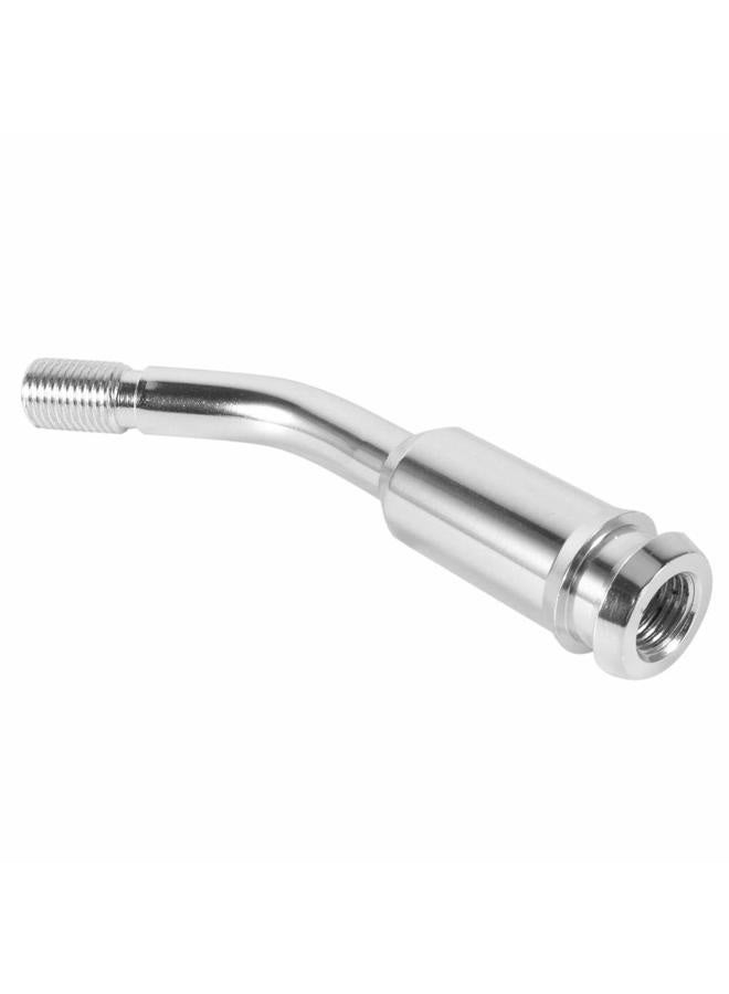 Dweekiy Gear Stick Extension, 5inch Gear Shifter Stick Lever Bend Extension Shift Knob Extender for T4 Silver - Image 1