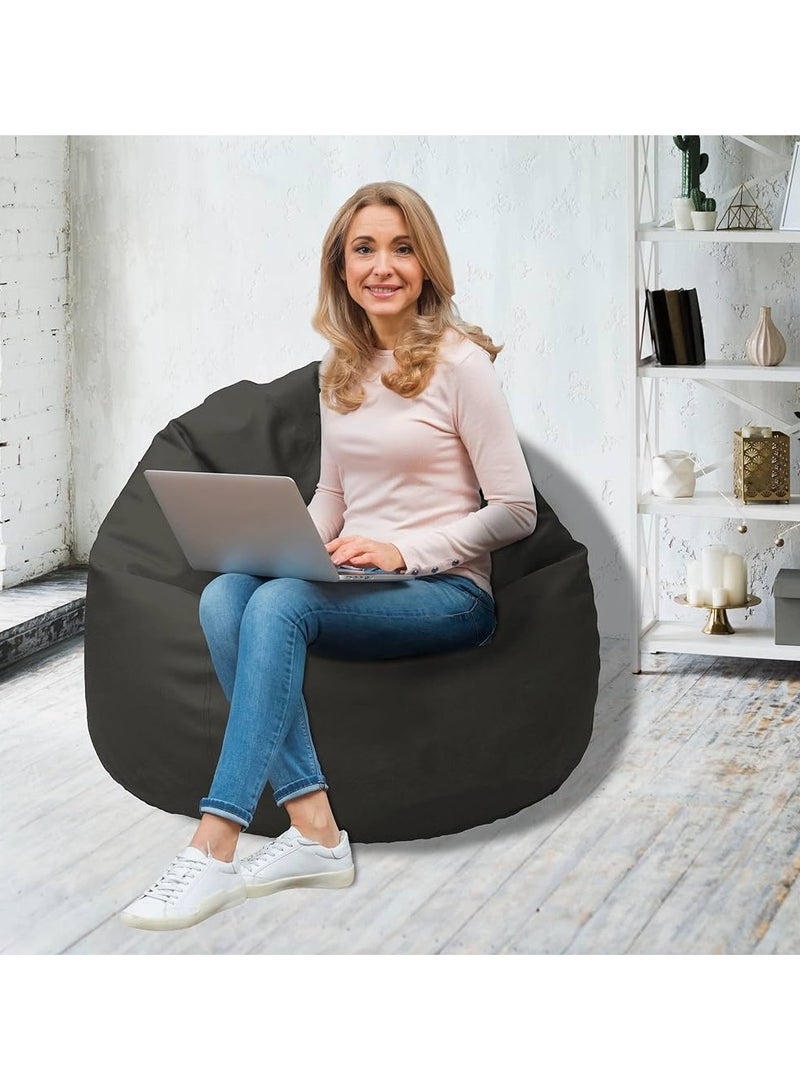 Comfy كيس حبوب كبير مريح وناعم من البولي فينيل كلوريد باللون الأسود للبالغين مع حشوة من الفاصوليا البكر - Image 1