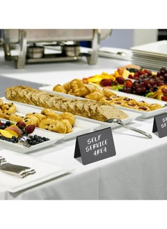 Oasisgalore 10 Mini Chalkboard Tags with Stands - Reusable Labels for Buffets & Parties  - Image 4