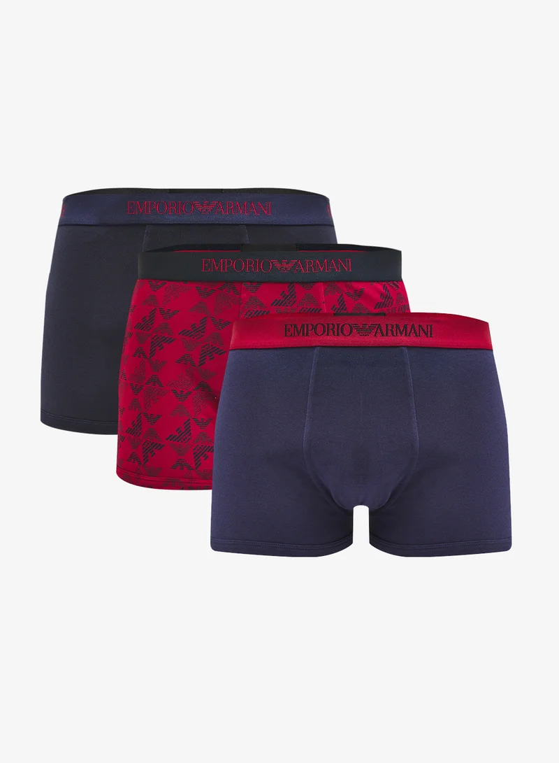 3 Pack Of Logo Boxers