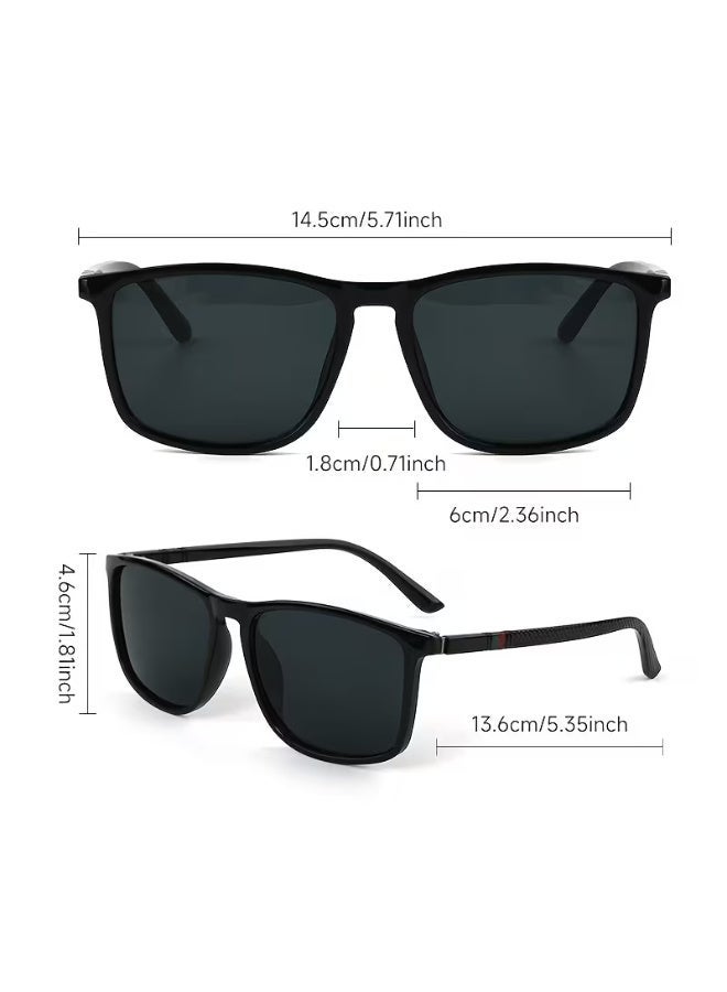 Arabash Retro Square Frame Trendy Futuristic Glasses, Unisex for Driving, Vacation, Outdoor Riding, Sports, Etc., Suitable for Year-Round Gifting - Image 3