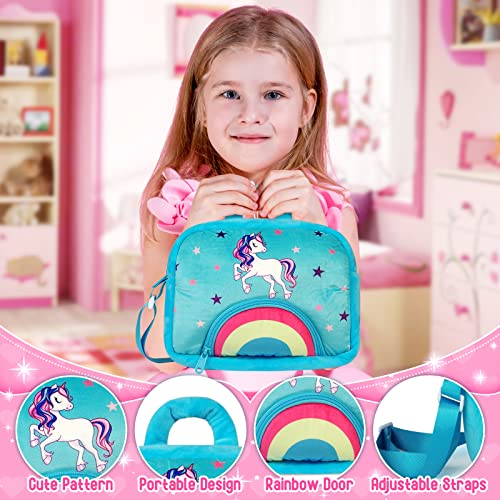 KMUYSL Toys for 18 Months+ Year Old Girls, Plush Stuffed Animal with 5 Unicorn Babies in Plush Bag Toy, Soft Plush Toys Set, Christmas Birthday Gifts for 2 3 4 5 6 7 8 Girls Boys Baby, Toddler, Kids - Image 2