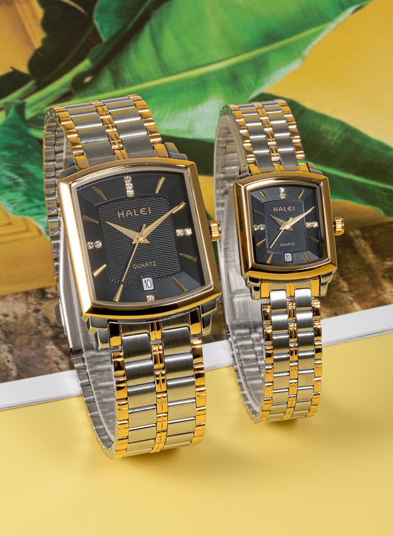 HALEI Harley 570M or 570L Quartz Simple Couple Watch - Image 3