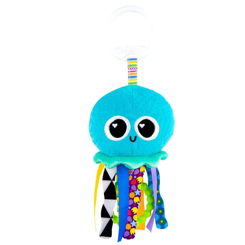 Lamaze Clip On Car Seat and Stroller Toy - Sprinkles The Jellyfish - Tactile Travel Toys for Sensory Development - Baby Sensory Toys - Ages 0 Months and Up - Image 1