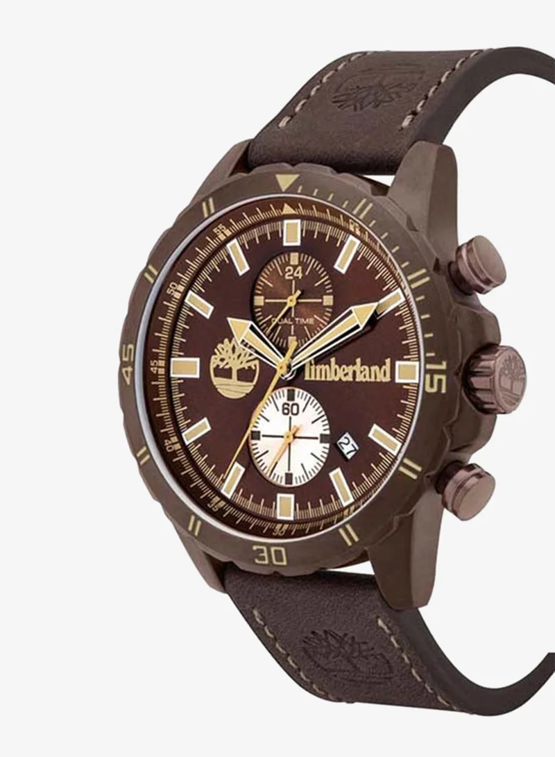 تمبرلاند Watch for men with Brown Leather Strap