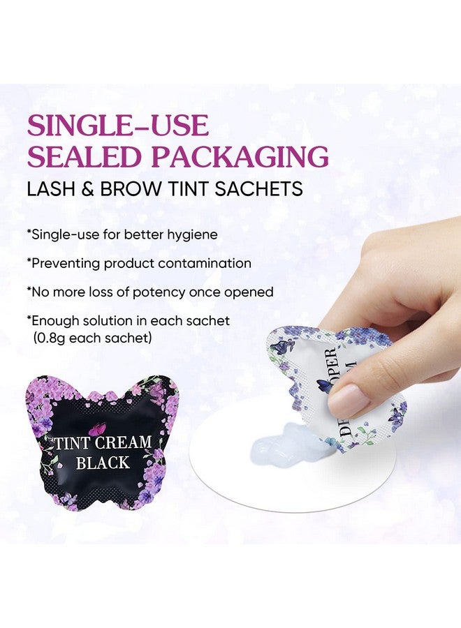 PERMANIA Black Color Kit For Eyelash & Eyebrow, Semipermanent Natural Black Fast Quick Coloring, Last Up To 4 Weeks Salon Grade Lash Enhancers & Primers - Image 3