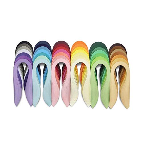 SoClaay 5040 Strips Quilling Paper Set 54cm (21inch) Length 42 Color Complete Quilling Strips Supply (3mm Width) - Image 1