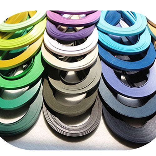 SoClaay 5040 Strips Quilling Paper Set 54cm (21inch) Length 42 Color Complete Quilling Strips Supply (3mm Width) - Image 4