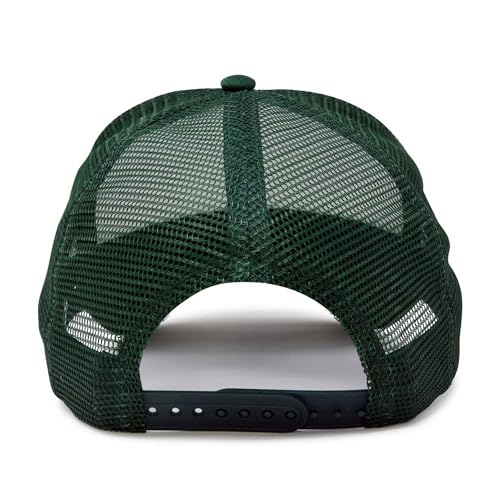 DALIX Blank Hat Two Tone Summer Mesh Cap in Green and White Trucker Hat - Image 5