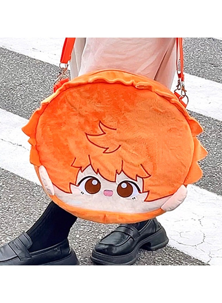 Haikyu plush backpack, Hinata Shoyang 40cm, rucksack display bag pain bag, multi-functional large capacity cute suitable for travel, work, school  - Image 4