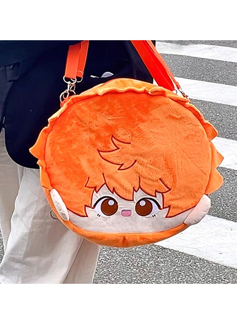 Haikyu plush backpack, Hinata Shoyang 40cm, rucksack display bag pain bag, multi-functional large capacity cute suitable for travel, work, school  - Image 2