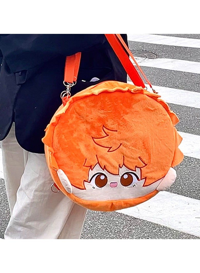 Haikyu plush backpack, Hinata Shoyang 40cm, rucksack display bag pain bag, multi-functional large capacity cute suitable for travel, work, school  - Image 3