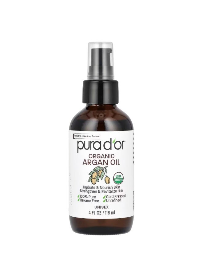 بيورا دور بورا دور، زيت الأرغان العضوي، 4 أونصة سائلة (118 مل)