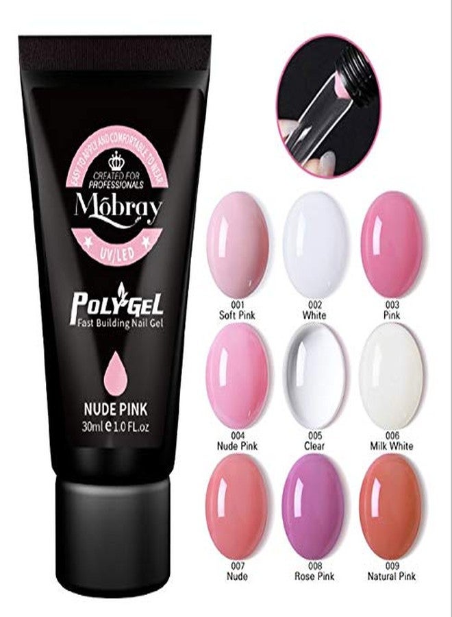 موباري جل موبراي بولي لتطويل الأظافر، جل بناء الأظافر، جل بناء الأظافر الأكريليك بالأشعة فوق البنفسجية LED، 30 مل (#09-وردي طبيعي) - Image 4