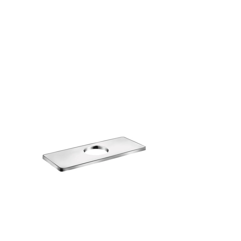 hansgrohe Base Plate for Modern Single-Hole Faucets, 6" Upgrade 6-inch Modern Base Plate for Bathtub Faucet in Chrome, 04565000 - Image 2