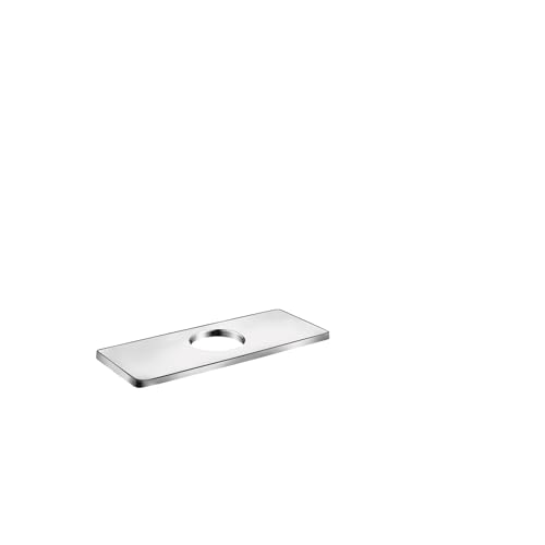 hansgrohe Base Plate for Modern Single-Hole Faucets, 6" Upgrade 6-inch Modern Base Plate for Bathtub Faucet in Chrome, 04565000 - Image 1