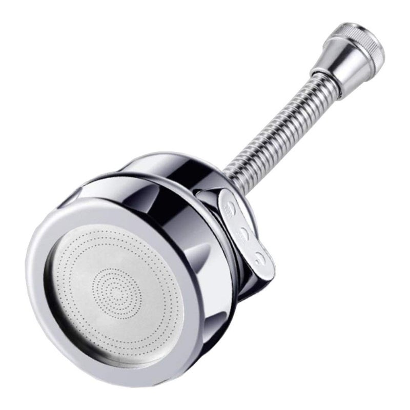 Primetan 1 Pcs Stainless Steel Fully Rotatable Water Saving Faucet 3 Modes Adjustable Faucet Sprayer Head Silver Chrome Finish Anti Splash Power Spray Tap and Bubbler Connector for Kitchen - Image 5
