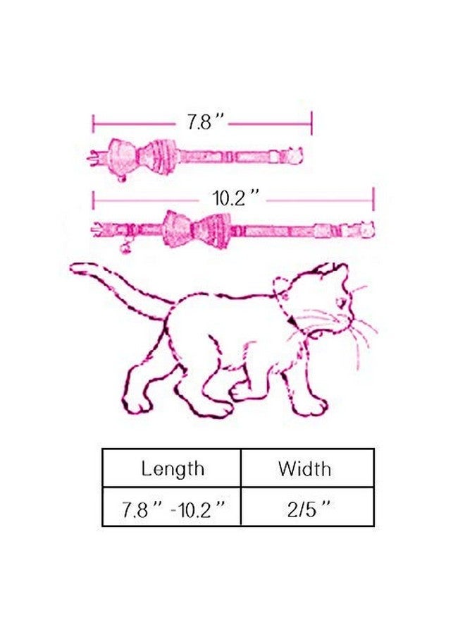 Chukchi 2 Pack/Set Cat Collar Breakaway With Cute Bow Tie And Bell For Kitty And Some Puppies, Adjustable From 7.810.5 Inch (Black+Brown) - Image 5