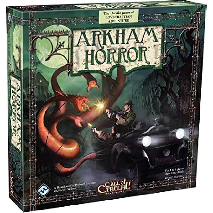 فانتزي فلايت غايمز Arkham Horror The Board Game Cooperative Lovecraftian Horror ل 12 عاما و 18 لاعبا 24 ساعة