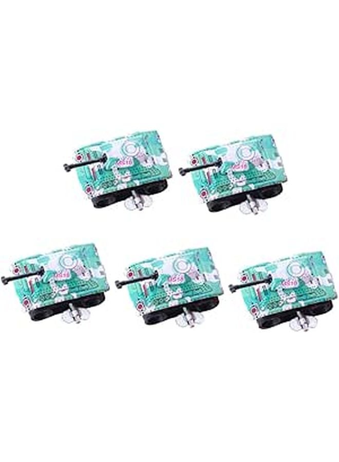 5Pcs Vintage Desktop Tank Models Lightweight Portable Indoor Outdoor Play - Image 1