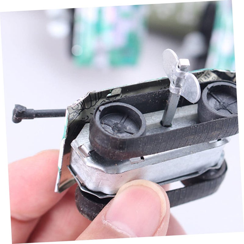 5Pcs Vintage Desktop Tank Models Lightweight Portable Indoor Outdoor Play - Image 5