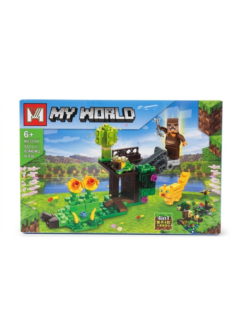 131-Piece Building Blocks, MineCraft Model Assembling Building Blocks Intelligent Toys for Children 6+ Years - Image 2