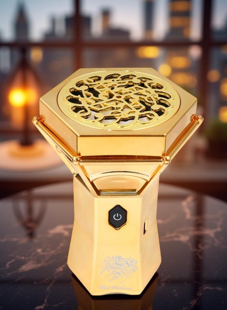 عود بخوان مبخرة بخور، تصميم فريد من نوعه، بخور العود الكهربائي، موزع للروائح مع بطارية تدوم طويلاً، قابلة لإعادة الشحن عبر USB، هدية رائعة للمنزل - Image 3