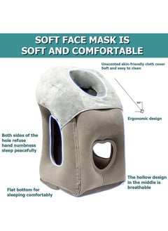 GGEROU Inflatable Travel Pillow,Neck Pillow,Portable Pillow,Comfortable Neck Support Head,Multifunctional Neck and Head Support Lap Pillow for Airplanes Trains Buses Office Napping Pillow  - Image 4