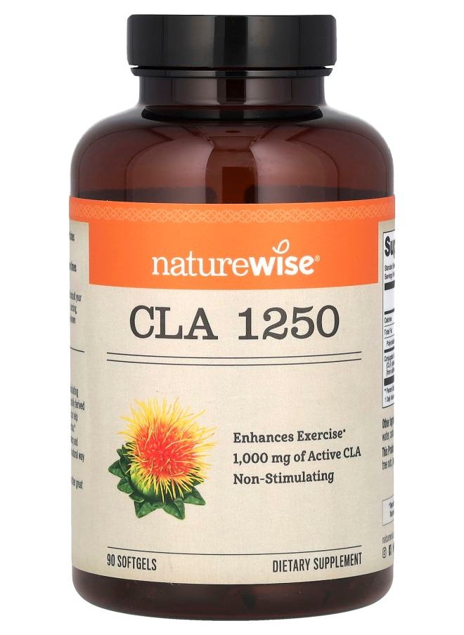 NatureWise - CLA 1250 1000 mg 90 Softgels - Image 1