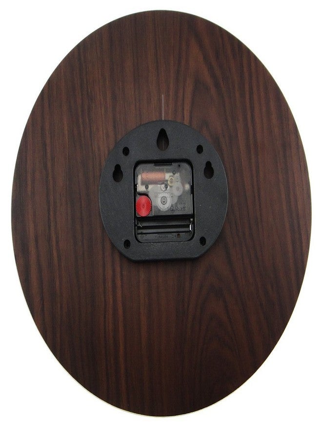 يو سمايل ساعة حائط Usmile مقاس 12 بوصة، صامتة، لا تصدر صوت تكتكة، ساعات حائط خشبية كبيرة مزخرفة بتصميم كلاسيكي لغرفة المعيشة والمطبخ وغرفة الأطفال (نمط Sweet Rose Sing for Love) - Image 5