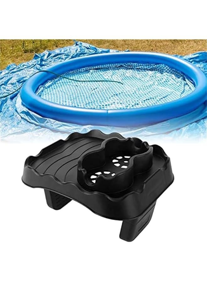 Hot Tub Table Shelf with Drainage Holes, Non-Slip Adjustable Hot Tub Side Table for Swimming Pools, Spa Bathtub (Grey)  - Image 3