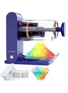 ISTARA Istara Shaved Ice Snow Cone Machine Slushie Machine with 2 Reusable Plastic Ice Mold and Stainless Steel BladesKitchen Electric Cocktail Margarita TableTop Ice Crusher  - Image 1