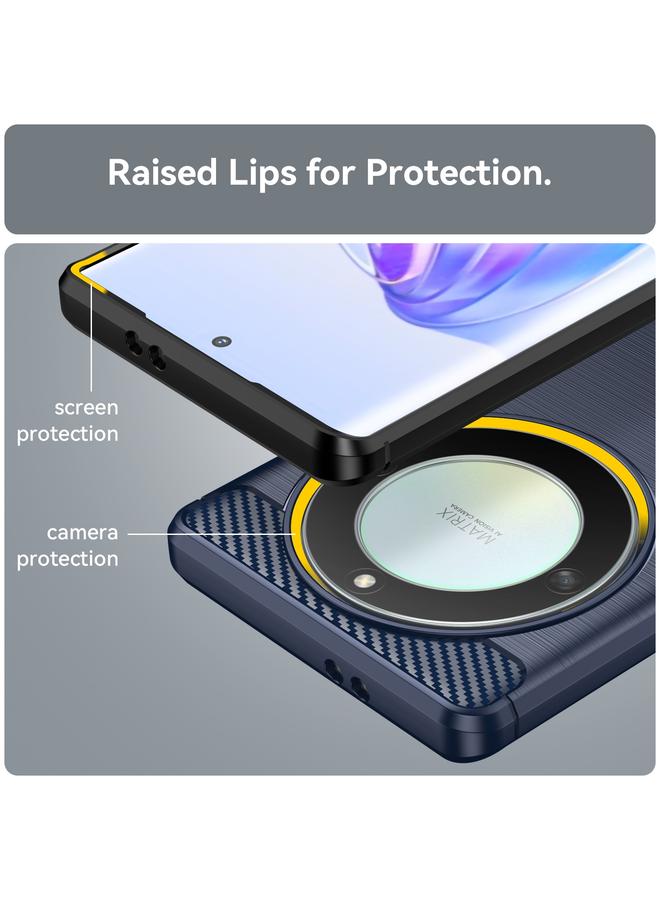 Zaboon Case For Honor X40 Brushed Texture Carbon Fiber TPU Phone Case - Image 5