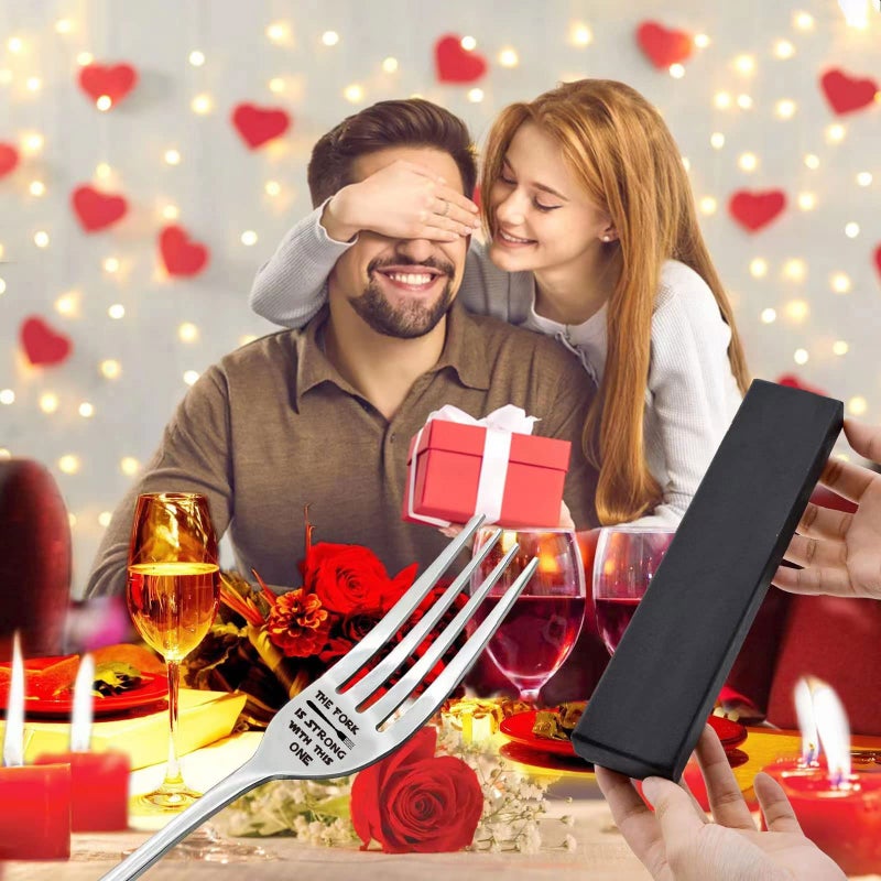 VICKHU The Fork is Strong with This One Laser Engraved Fork Gift For StarWars Fans,Mothers Day/fathers day/valentines day gifts (the fork is strong) - Image 4
