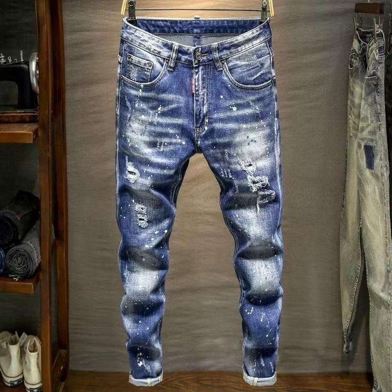 Unisex Classic Denim Jeans Loose Fit Daily Outdoor Wear - Image 2